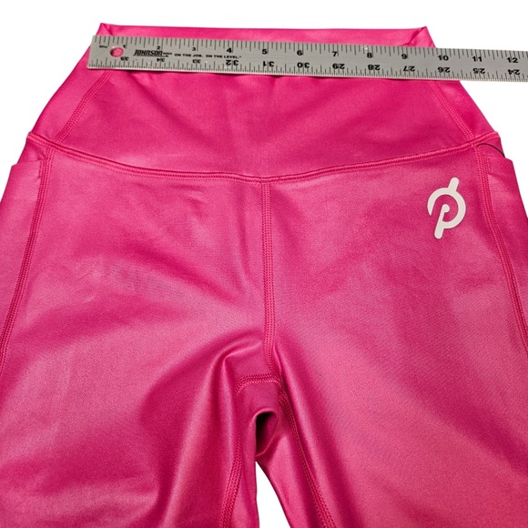 Peloton Cadent Pocket Leggings XS High Rise Pink Shimmer Yoga NWT - Picture 5 of 7